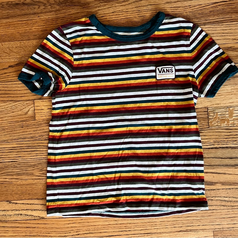 Vans Multicolor Striped Short Sleeve Tee